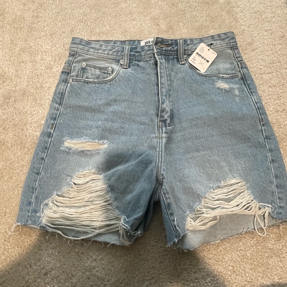 Denim shorts
